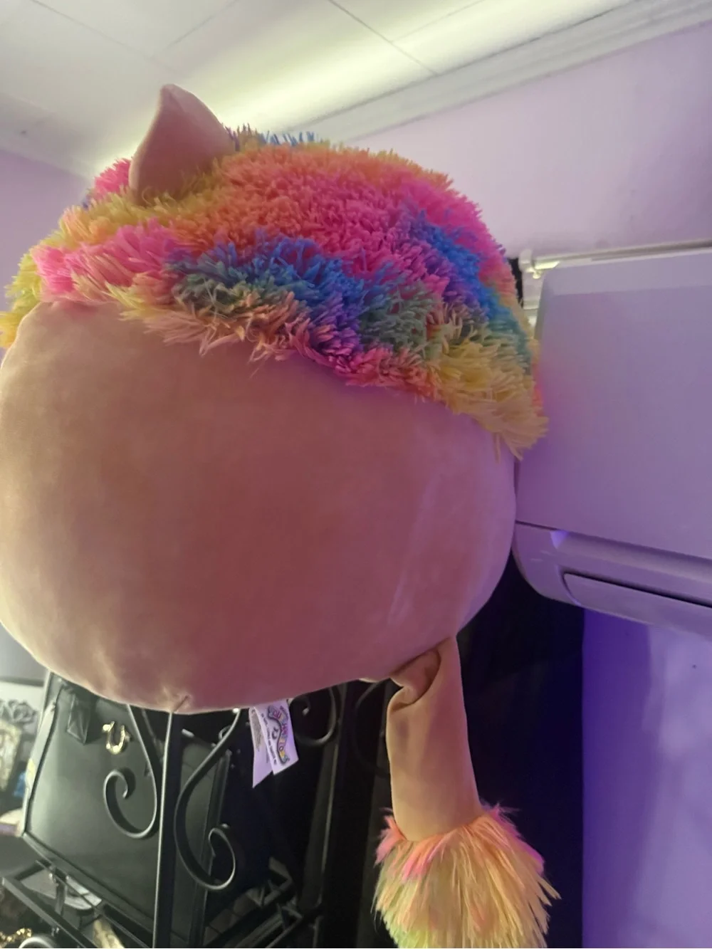 Squishmallows Rainbow Mane Lion Plush Pillow - Multicolor Fur